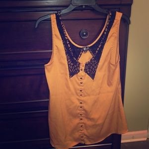 Cute mustard summer tank